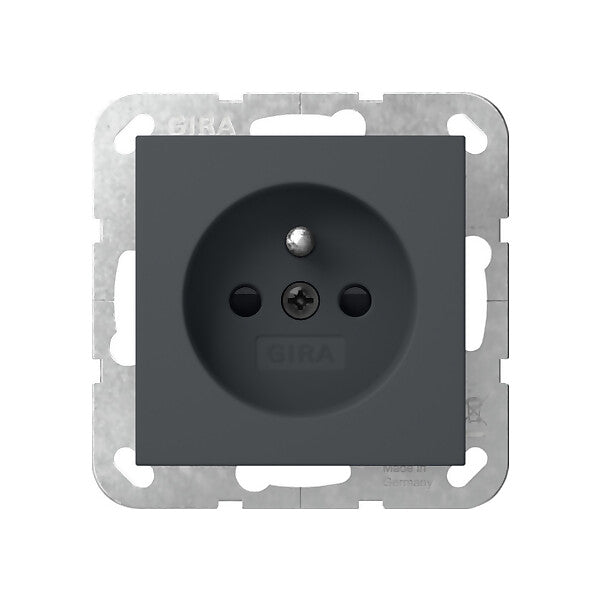 Gira Steckd. Erdstift+SH Anthrazit 448528
